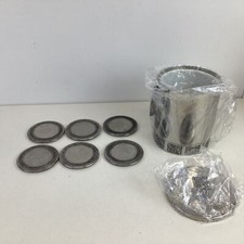 Balde de gelo Wiltshire Burgandy aço inoxidável (NOVO) e 6x porta-copos (H5) S#533, usado comprar usado  Enviando para Brazil