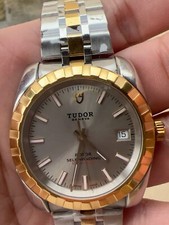 Relógio masculino automático Tudor Classic 21013 mostrador de linho tira 38 mm comprar usado  Enviando para Brazil