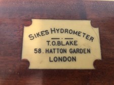 Sikes hydrometer hatton for sale  MARLBOROUGH