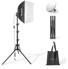 Kit de iluminação fotográfica RALENO Softbox, iluminação softbox 16"" x 16"" comprar usado  Enviando para Brazil