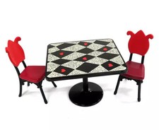 Juego de Mesa y Silla Figuras Coleccionables Figura Miniatura Colección Reina del Nº45400 segunda mano  Embacar hacia Mexico