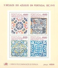 Bloco 0052_Portugal_1982_5 Seculos do Azulejo em Portugal comprar usado  Enviando para Brazil