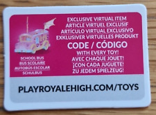 Roblox Royale High SCHOOL BUS virtual CÓDIGO RARO ENVIADO IMEDIATAMENTE via MENSAGEM comprar usado  Enviando para Brazil