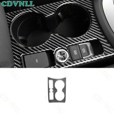 Para Audi Q3 RS Q3 2013-18 console central de fibra de carbono real acabamento de quadro de copo de água comprar usado  Enviando para Brazil