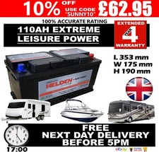 12v 110ah leisure for sale  LUTON