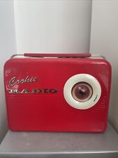 Red retro radio for sale  SOUTHEND-ON-SEA