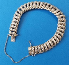 Bracelet gourmette maille d'occasion  Cuges-les-Pins