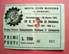 Biglietto moto club usato  Italia