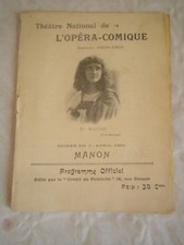 Vintage programme theatre d'occasion  Bais