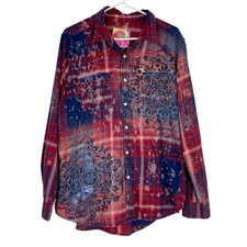 Handmade floral flannel for sale  Clifton