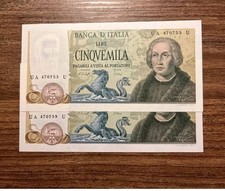 Lire 5000 colombo usato  Conselve