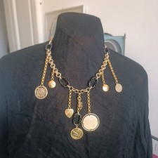 Collana metallo oro usato  Italia