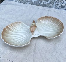 Plato de servir dividido con forma de cáscara Otagari caramelo nuez cuenco segunda mano  Embacar hacia Mexico