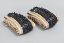 Pneus dobráveis Vittoria Duel HDC preto/pele NOS - 26 x 2,125" MTB clássico década de 1990 comprar usado  Enviando para Brazil