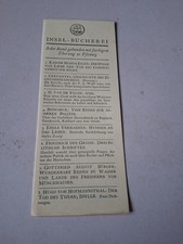 Altes lesezeichen insel gebraucht kaufen  Bonn