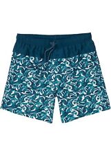 Badeshorts blau bedruckt gebraucht kaufen  Deutschland