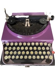 Vintage ROXO Remington # 3 Máquina de Escrever Portátil de Dois Tons com Estojo Berinjela Anos 1930’ comprar usado  Enviando para Brazil