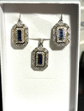 Sterling silver sapphire for sale  FELIXSTOWE