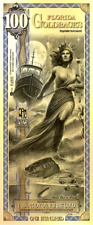 Usado, 100 FLORIDA Goldback ALPHA Aurum Gold Foil Note 1/10 oz 24kt .999 Fine EM ESTOQUE! comprar usado  Enviando para Brazil