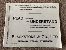 Instructions fixing starting for sale  SUDBURY