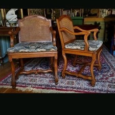 Paire fauteuil canné d'occasion  Thorigny-sur-Oreuse