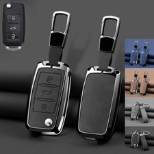 Capa chave de carro de couro liga de zinco para VW Golf Beetle Tiguan Jetta Passat GTI, usado comprar usado  Enviando para Brazil