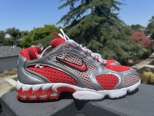 Raro Nike Air Zoom Spiridon Gaiola 2 Pistas Prata Cinza Vermelho CJ1288-600 Masculino EUA 11 comprar usado  Enviando para Brazil