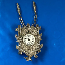 Vintage Futura Marcasita Relógio Cuco Prata Quartzo 28mm Pingente Colar Relógio comprar usado Vintage Futura Marcasita Relógio Cuco Prata Quartzo 28mm Pingente Colar Relógio comprar usado  Enviando para Brazil