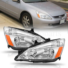 Par de faróis faróis adequados para 2003-2007 Honda Accord canto âmbar LH+RH comprar usado  Enviando para Brazil