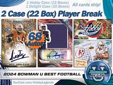 DJ Giddens 2024 BOWMAN U BEST Football 2 Case (22 pudełko) Przerwa gracza # 3 na sprzedaż  Wysyłka do Poland