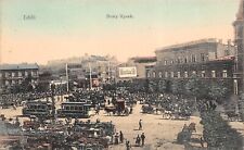 Używany, Lodz Nowy Rynek Cartolina Della Ferrovia 1909 na sprzedaż  Wysyłka do Poland