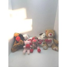 Lote de 6 ursos de pelúcia e animais com desenhos de coração comprar usado  Enviando para Brazil