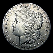 Moeda rara 1904-S Morgan Dollar prata ---- Boa --- #420D, usado comprar usado  Enviando para Brazil