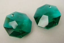 4x SWAROVSKI 8115 14mm PINGENTE DE CRISTAL PRISMA OCTÓGONO ESMERALDA 1 orifício comprar usado  Enviando para Brazil