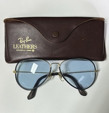 Óculos de sol Ray Ban B&L couro azul mutável fotocromático com estojo *raro* comprar usado  Enviando para Brazil