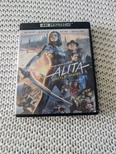 Alita: Battle Angel (4K Ultra HD, Blu-Ray, Blu-Ray 3D, 2019) No Digital Code comprar usado  Enviando para Brazil