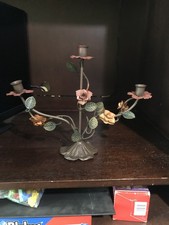 Vintage tole candelabra d'occasion  Expédié en Belgium