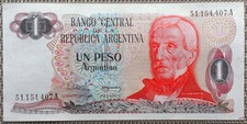 Peso argentino banknote gebraucht kaufen  Deutschland