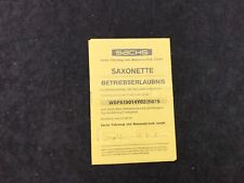 Betriebserlaubnis sachs saxone gebraucht kaufen  Kulmbach