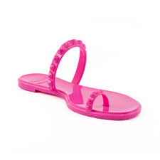 CARMEN SOL - SANDÁLIA MARIA FLAT JELLY - tamanho 6 -Rosa quente MSRP: US$ 149 comprar usado  Enviando para Brazil