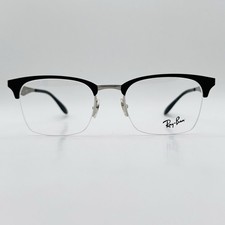 Óculos Ray Ban Masculino Feminino Oval Preto Prata Meio Aro Mod. RB 6360 2861 Novo comprar usado  Enviando para Brazil