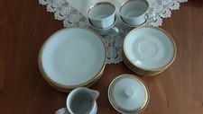 Kaffeeservice weiss gold gebraucht kaufen  Leinefelde