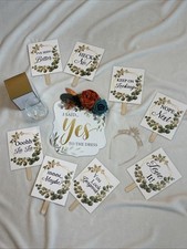 Kit de compras vestido de noiva boho sim ao vestido sinal noiva para votar pás comprar usado  Enviando para Brazil
