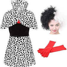 Girls cruella costume for sale  BRADFORD