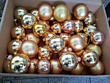 Weihnachtskugeln gold farbe gebraucht kaufen  Frankenblick, Schalkau