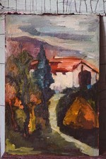 Olio tavola paesaggio usato  Vilminore di Scalve