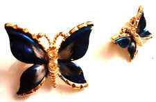 Vintage butterfly blue for sale  Godfrey