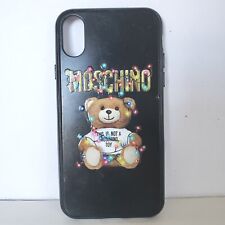 Autêntica Capa Dura Moschino iPhone X XS Celular Urso de Pelúcia Preta , usado comprar usado  Enviando para Brazil