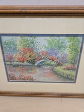 Vintage landscape bridge for sale  Tucker