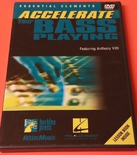 Bass Guitar DVD Accelerate Your Bass Playing Anthony Vitti 2001 OOP Rock Funk comprar usado  Enviando para Brazil